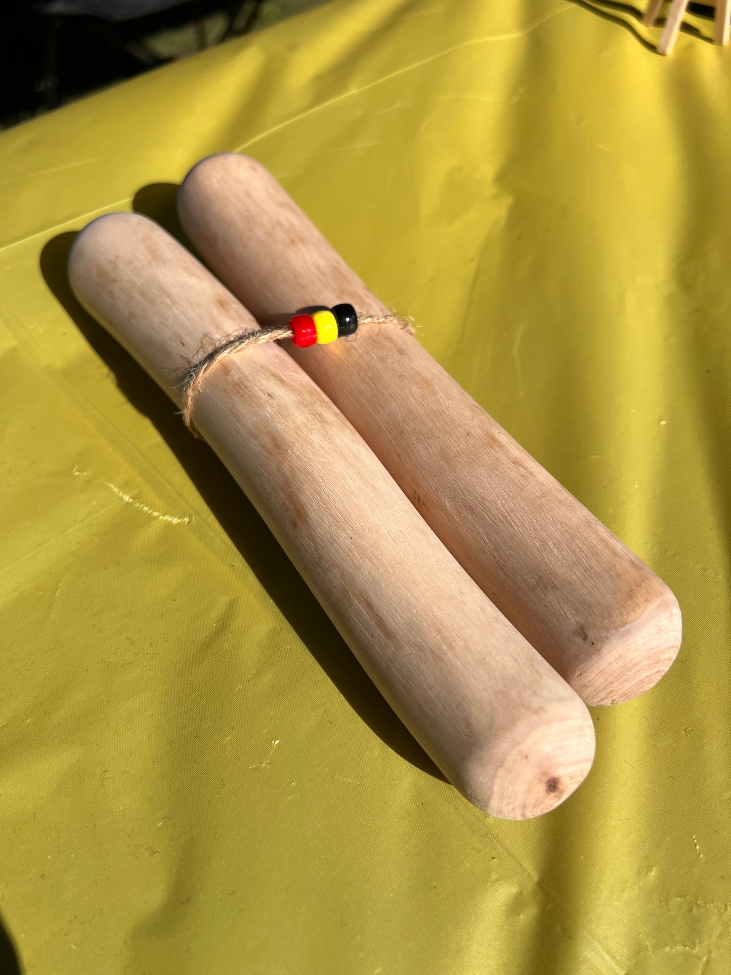 Boxwood clapsticks