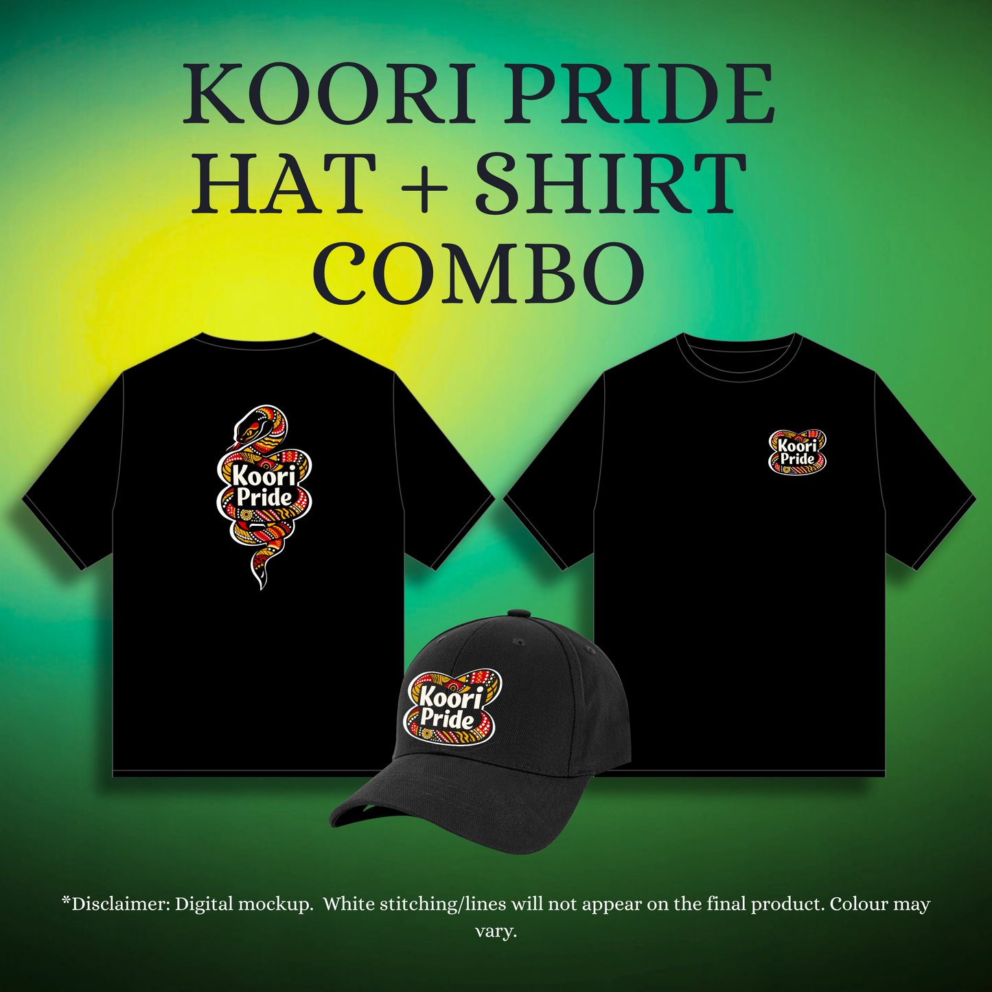 KOORI PRIDE SHIRT + HAT COMBO